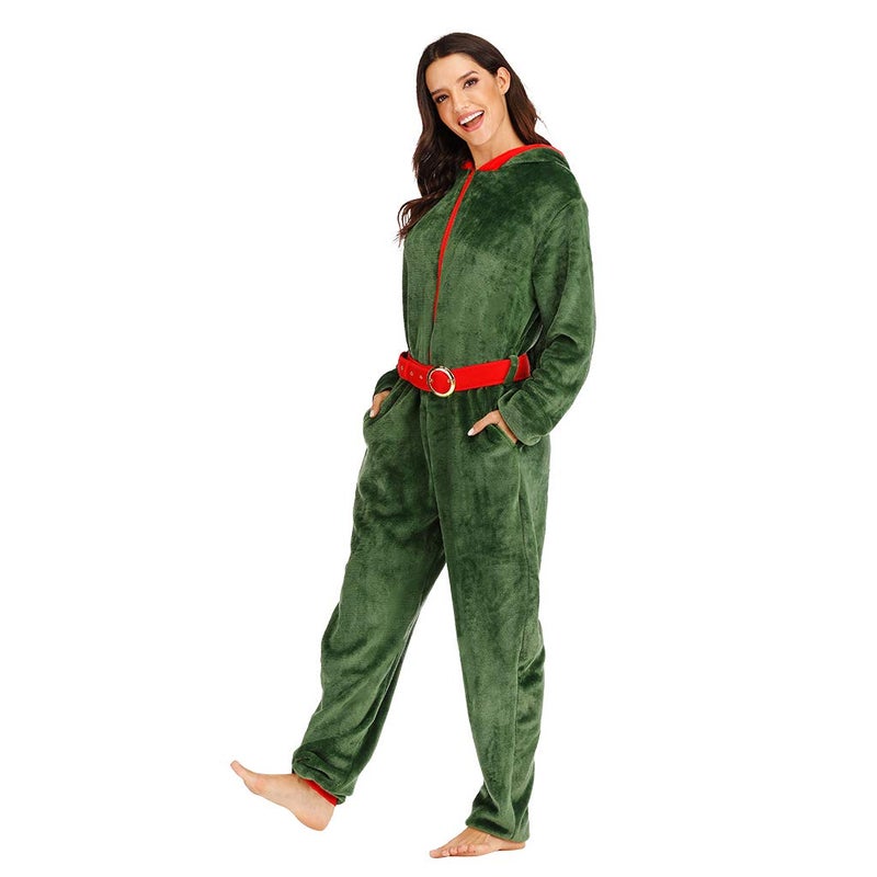ReneeCho Women's Christmas Costume Elf Pajama, Samll - Image 4